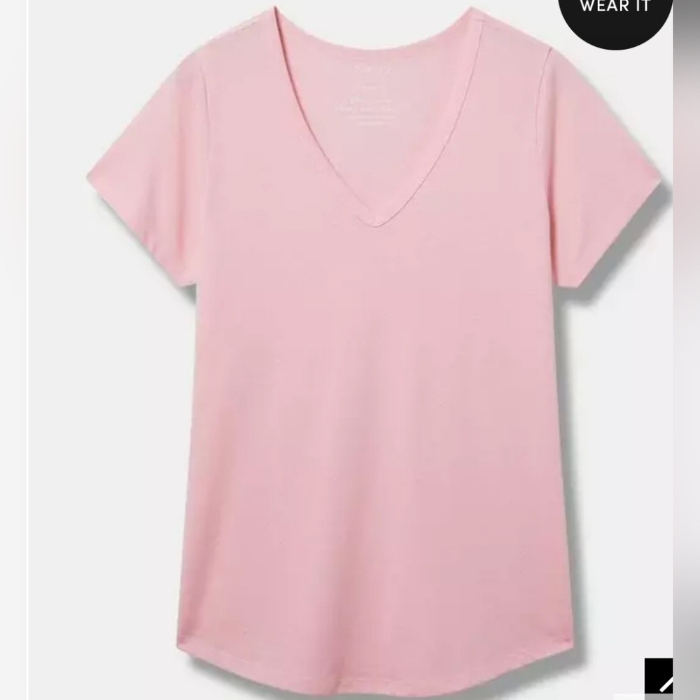 Torrid NWT Girlfriend Signature Jersey V-Neck Tee Sz 4x